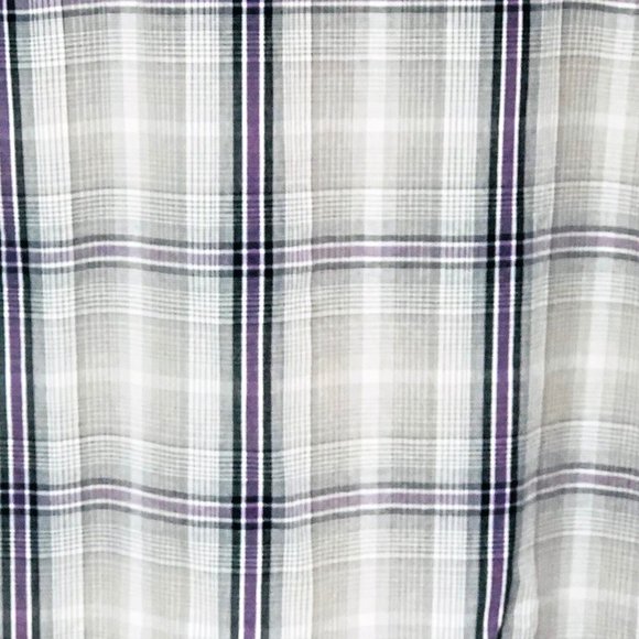 Levi Strauss Western Shirt Men's XXL Purple Plaid Pearl Snaps Dad Grandpa - Picture 5 of 6